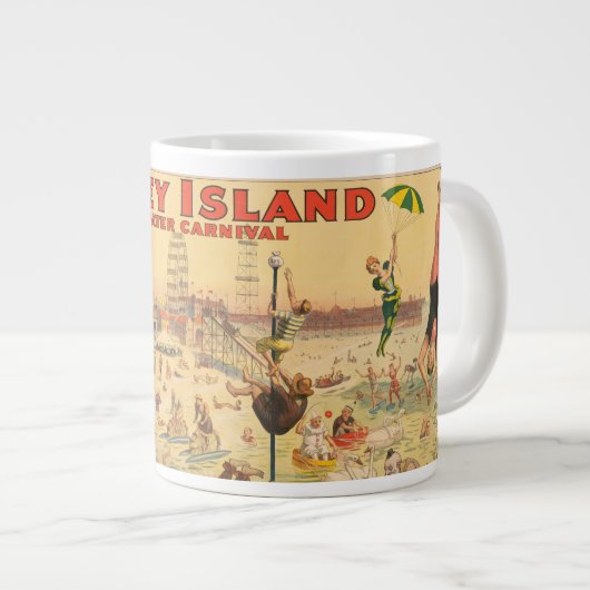 Circus Poster van mensen in kostuums die optreden Grote Koffiekop (Voorkant rechts)