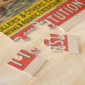 Circus Poster van mensen in kostuums die optreden Legpuzzel (Zijkant)