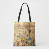 Circus Poster van mensen in kostuums die optreden Tote Bag (Voorkant)