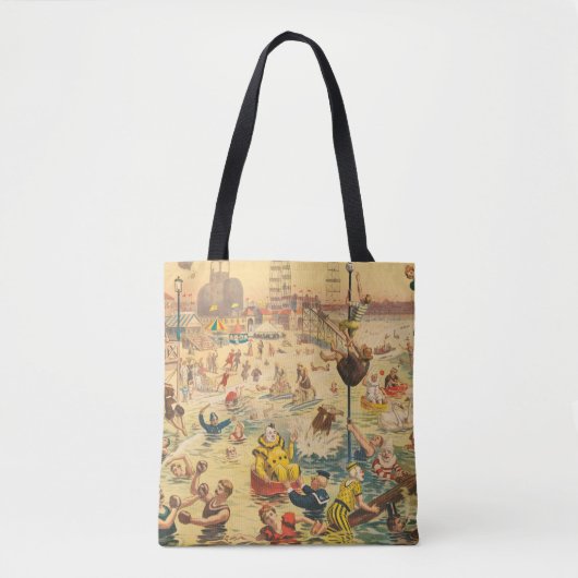Circus Poster van mensen in kostuums die optreden Tote Bag (Voorkant)