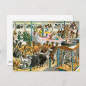 Circus Poster van mensen van verschillende nationa Briefkaart (Voorkant / Achterkant)