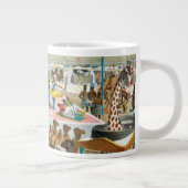 Circus Poster van mensen van verschillende nationa Grote Koffiekop (Rechts)