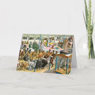 Circus Poster van mensen van verschillende nationa Kaart