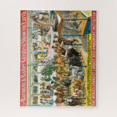 Circus Poster van mensen van verschillende nationa Legpuzzel (Verticaal)