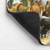 Circus Poster van mensen van verschillende nationa Muismat (Hoek)