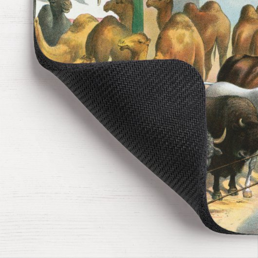 Circus Poster van mensen van verschillende nationa Muismat (Hoek)