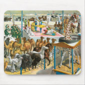 Circus Poster van mensen van verschillende nationa Muismat (Voorkant)