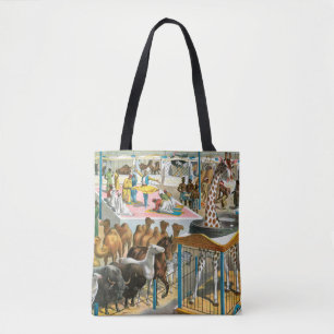 Circus Poster van mensen van verschillende nationa Tote Bag