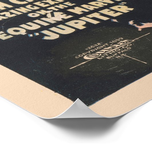 Circus Poster van mevrouw Ada Castello op een paar (Hoek)