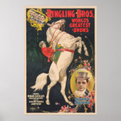 Circus Poster van mevrouw Ada Castello op een paar (Voorkant)