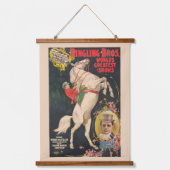 Circus Poster van mevrouw Ada Castello op een paar Hangend Wandkleed (Voorkant)