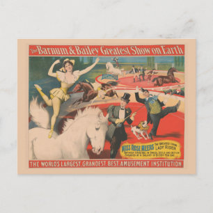 Circus Poster van Miss Roos Meers Briefkaart