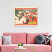  Circus Poster van Miss Roos Meers Canvas Afdruk (Insitu (Woonkamer))