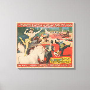  Circus Poster van Miss Roos Meers Canvas Afdruk