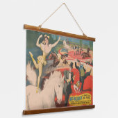  Circus Poster van Miss Roos Meers Hangend Wandkleed (Gebogen)