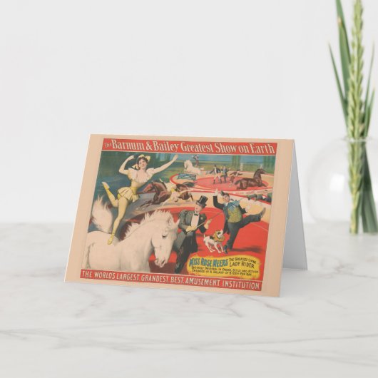  Circus Poster van Miss Roos Meers Kaart (Voorkant)