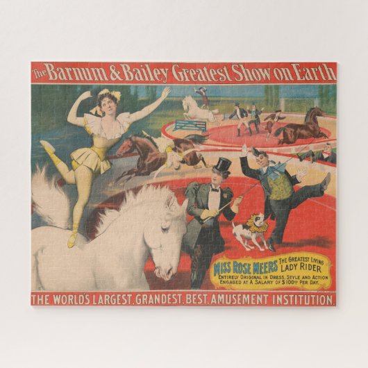  Circus Poster van Miss Roos Meers Legpuzzel (Horizontaal)