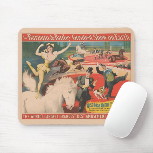 Circus Poster van Miss Roos Meers Muismat (Met muis)