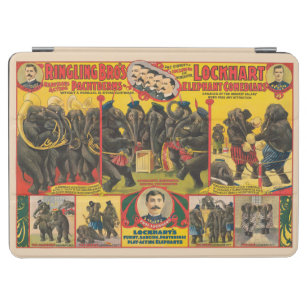 Circus Poster van olifanten optreden iPad Air Cover