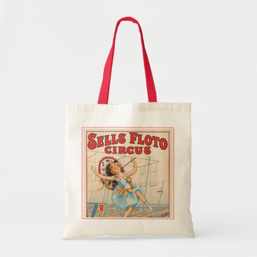 Circus Poster van Tight-Rope Walker met een Paraso Tote Bag (Voorkant)