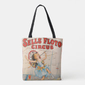 Circus Poster van Tight-Rope Walker met een Paraso Tote Bag (Achterkant)