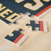 Circus Poster van tijger en vrouw te paard Legpuzzel (Zijkant)