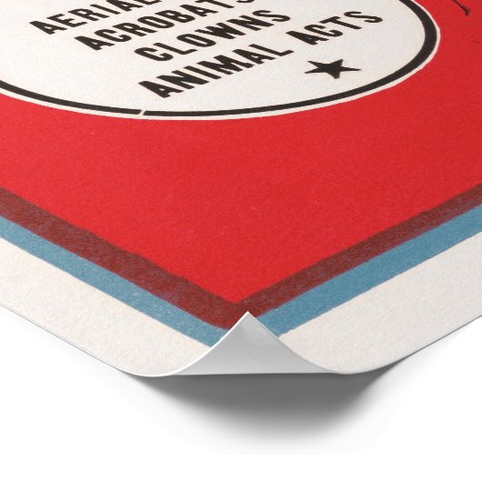 Circus Poster van twee Mannen in wagenrennen (Hoek)