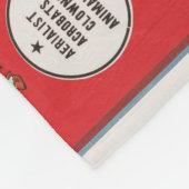 Circus Poster van twee Mannen in wagenrennen Fleece Deken (Hoek)