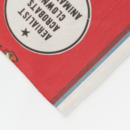 Circus Poster van twee Mannen in wagenrennen Fleece Deken (Hoek)