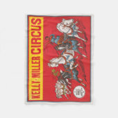 Circus Poster van twee Mannen in wagenrennen Fleece Deken (Voorkant)