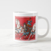 Circus Poster van twee Mannen in wagenrennen Grote Koffiekop (Rechts)