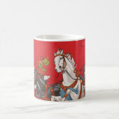 Circus Poster van twee Mannen in wagenrennen Koffiemok (Center)