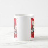 Circus Poster van twee Mannen in wagenrennen Koffiemok (Center)