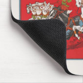 Circus Poster van twee Mannen in wagenrennen Muismat (Hoek)