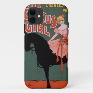  Circus-Poster van Vrouw Acrobat op een paard iPhone 11 Hoesje
