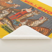 circus Poster van vrouw met zes tijgers. Sherpa Deken (3/4)