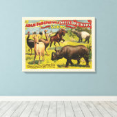 Circus Poster voor Adam Forepaugh & Sells Brothers Canvas Afdruk (Insitu (Houten vloer))