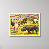 Circus Poster voor Adam Forepaugh & Sells Brothers Canvas Afdruk (Voorkant)