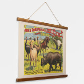 Circus Poster voor Adam Forepaugh & Sells Brothers Hangend Wandkleed (Gebogen)
