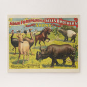 Circus Poster voor Adam Forepaugh & Sells Brothers Legpuzzel (Horizontaal)