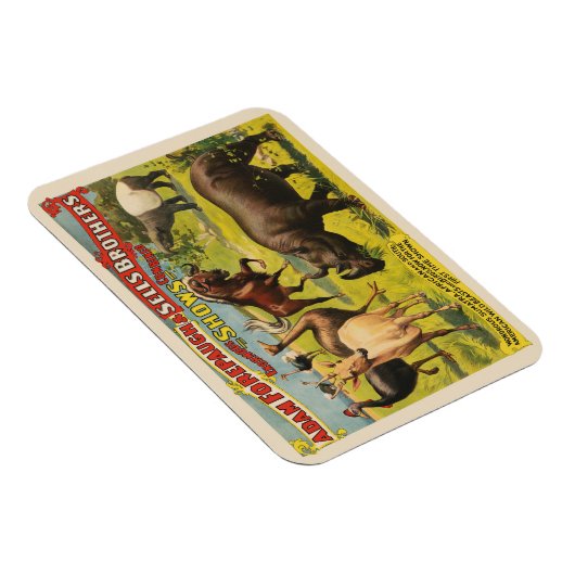 Circus Poster voor Adam Forepaugh & Sells Brothers Magneet (Rechterzijde)