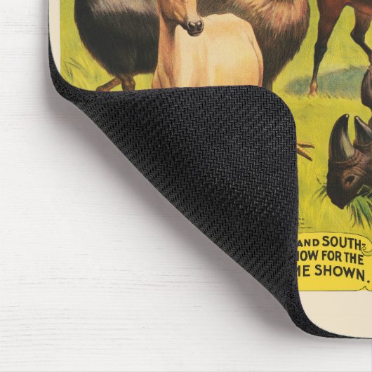 Circus Poster voor Adam Forepaugh & Sells Brothers Muismat (Hoek)