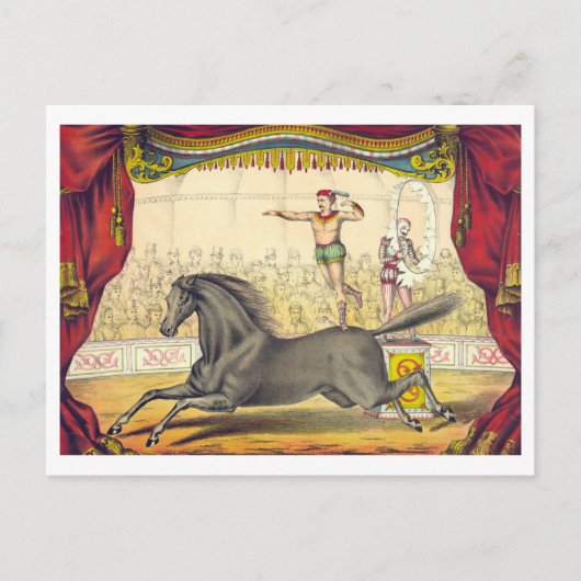  Circus Poster voor Paard Act Briefkaart (Voorkant)