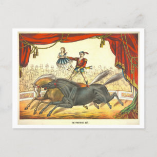  Circus Poster voor Paard Act Briefkaart