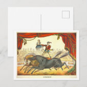  Circus Poster voor Paard Act Briefkaart (Voorkant / Achterkant)