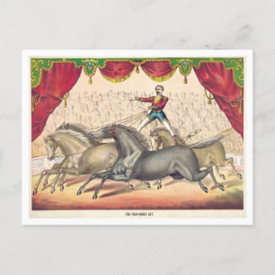  Circus Poster voor Paard Act Briefkaart