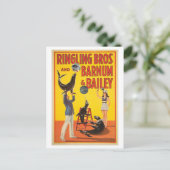  Circus Poster voor Ringling, Barnum, Bailey Briefkaart (Staand voorkant)
