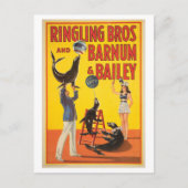  Circus Poster voor Ringling, Barnum, Bailey Briefkaart (Voorkant)