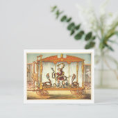 Circus Poster voor Snake Charmer Briefkaart (Staand voorkant)