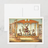 Circus Poster voor Snake Charmer Briefkaart (Voorkant / Achterkant)